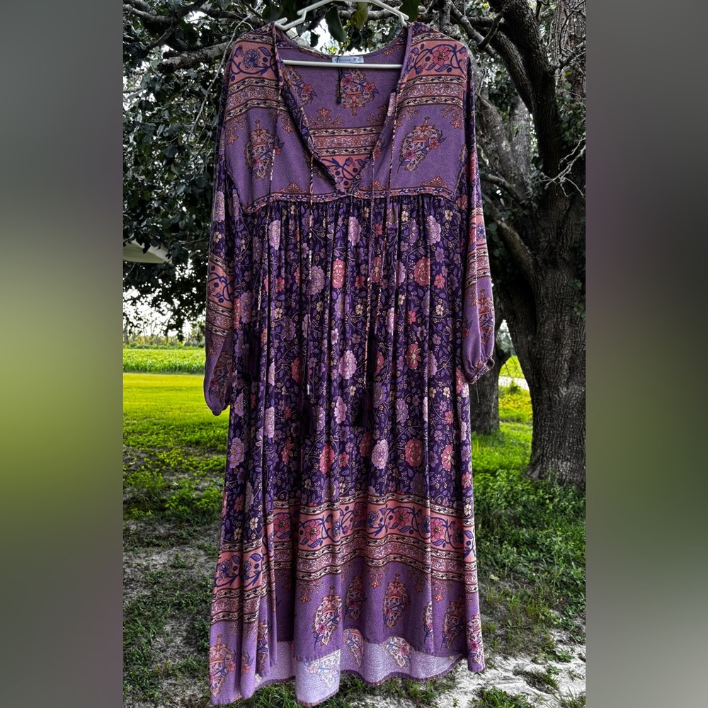 R. Vivimos purple midi dress 🔮